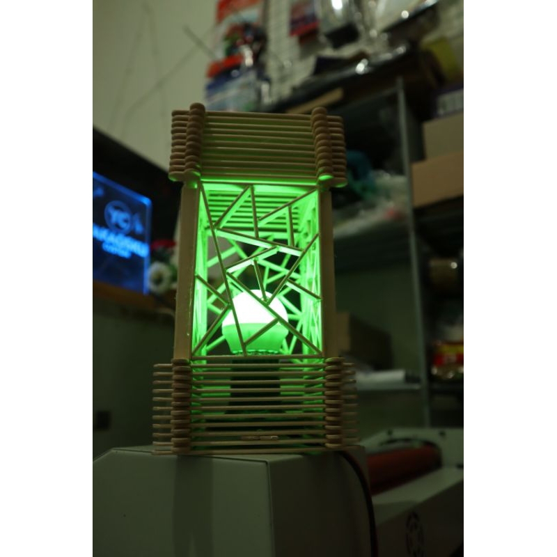 Lampu Tidur aesthetic Kerajinan tangan stick