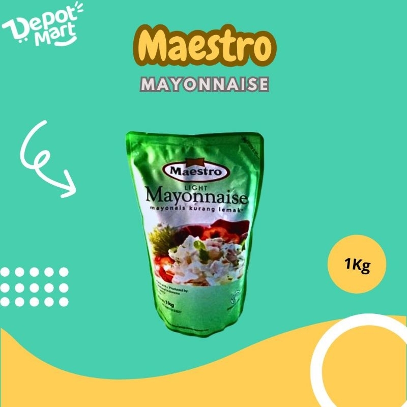 

Depot Kuliner Mayones Maestro 1 Kg Mayonaise bahan Topping Bumbu Makanan Depot Mart