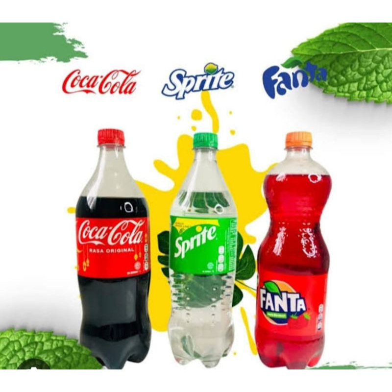 

Fanta/Coca cola/Sprite Sugar Minuman Soda Original - 1,5liter