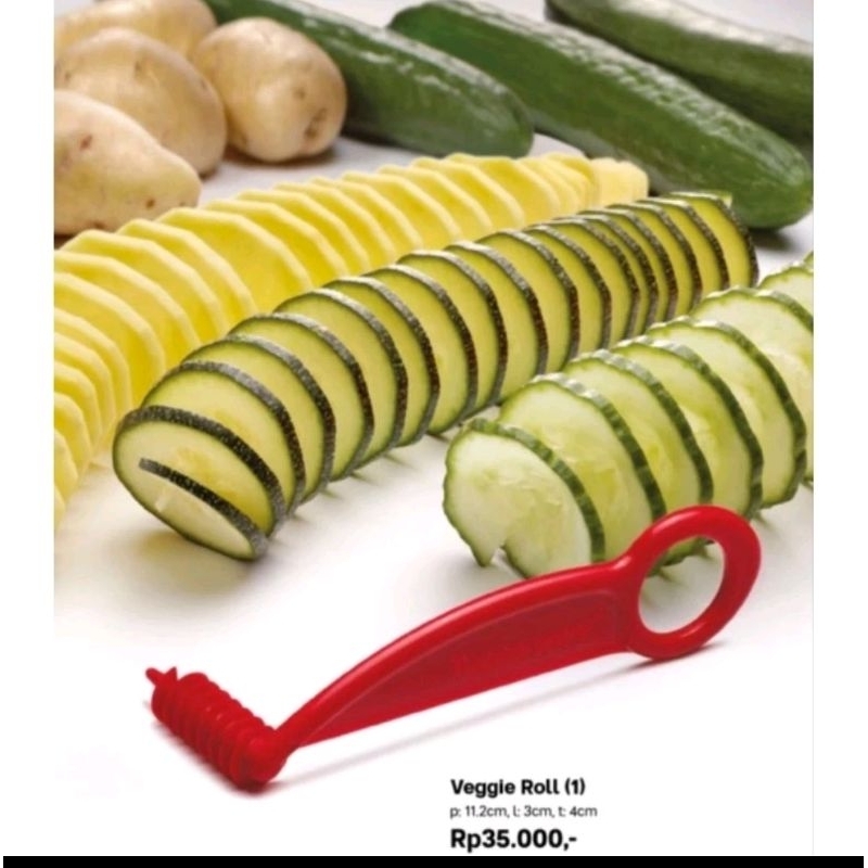 Peeler Tupperware dan vegiee roll tupperware