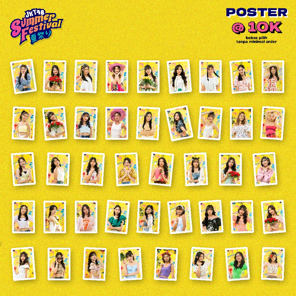 Poster Member Summer Festival JKT48