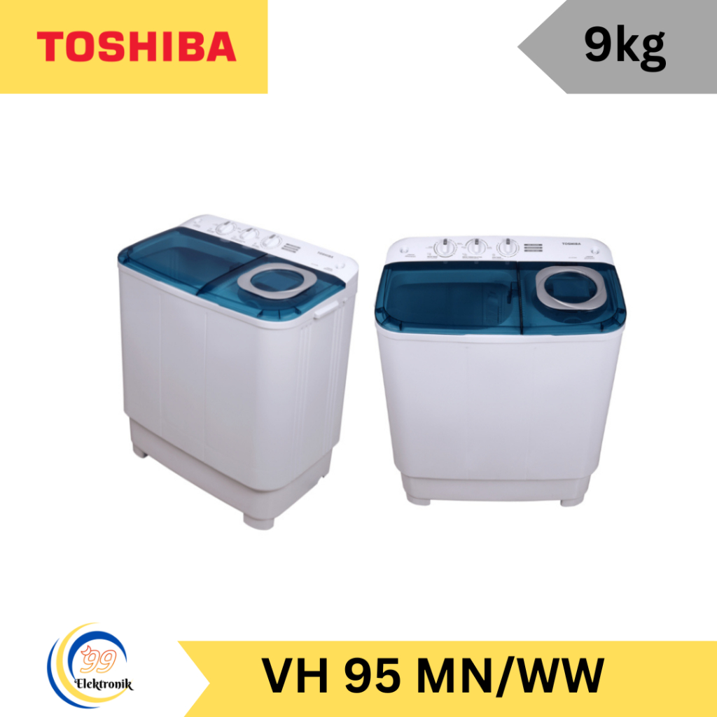 MESIN CUCI TOSHIBA 2 TABUNG 9 KG VH95M