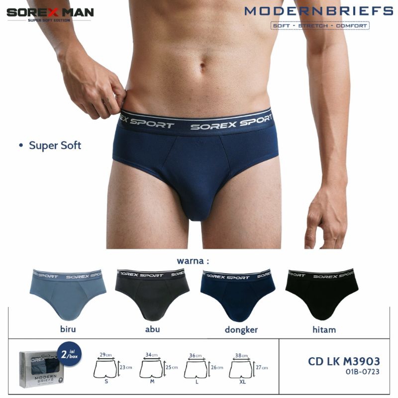 SOREX MAN - celana dalam pria dewasa MODERN BRIES sorex 3903 karet boxer / CD sorex pria dewasa