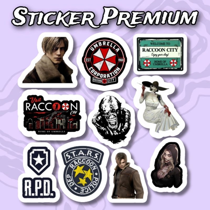 

Sticker Resident Evil Pack 10pcs Premium Waterproof