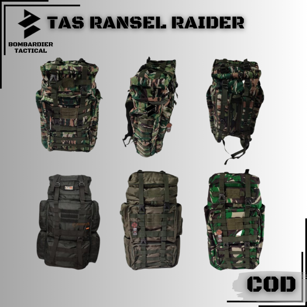 PROMO Tas Ransel Punggung tas raider tas ransel army model jatah raider TNI