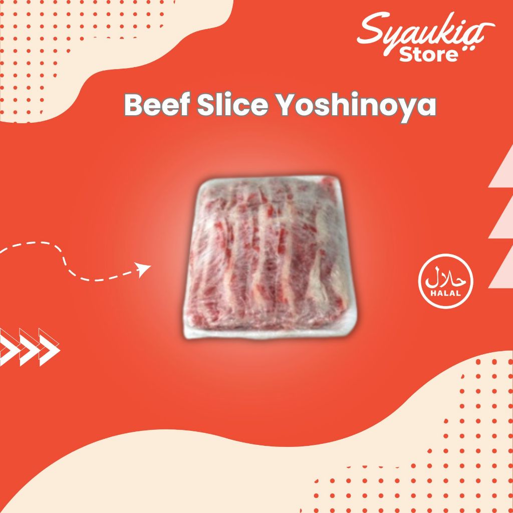 

Daging beef Slice Yoshinoya Beef/Yakiniku & Shabu Beef 500gr Syaukia Store