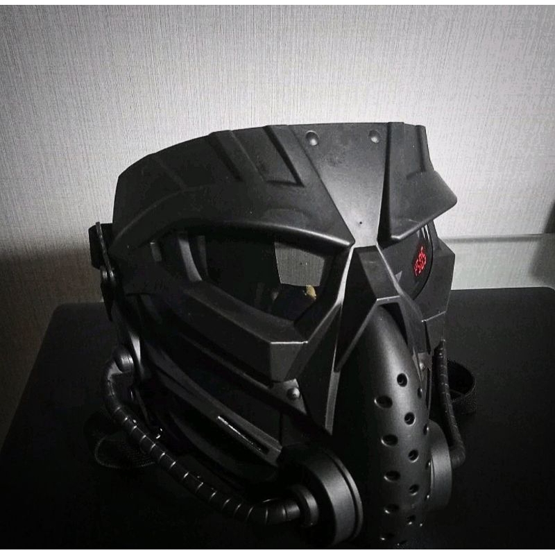 Accecoris topeng helm topeng skull mask / googl goggle mask hitam