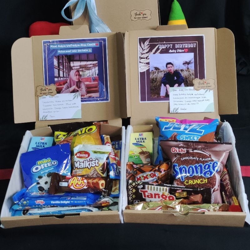 

Hampers snack custom