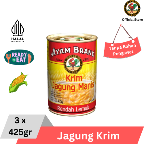 

Ayam Brand - Jagung Krim Manis Kaleng 3 pcs 425gr