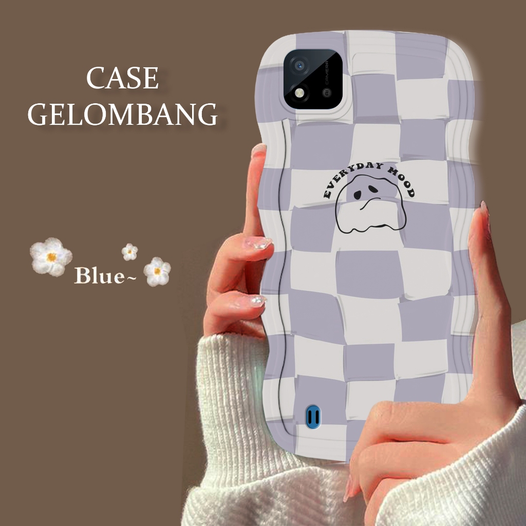 Soft Case GELOMBANG Hp Realme C11 2021 - Realme C11 2021 - Case Pro Camera - Fashion Case Motif Cute