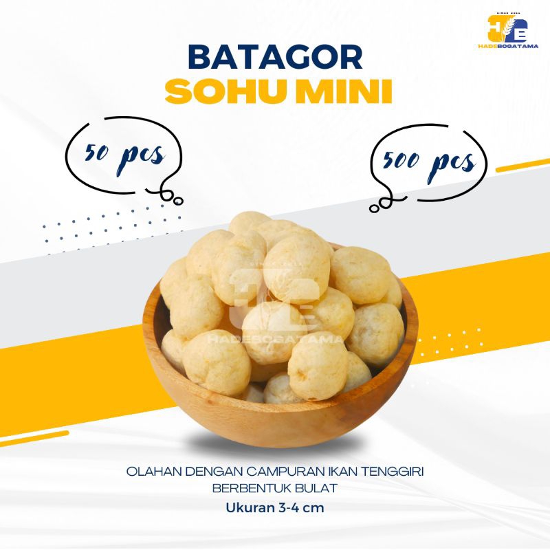 

Batagor Sohu Mini (Bks) / Batagor Bulat Kering Isi 50 pcs