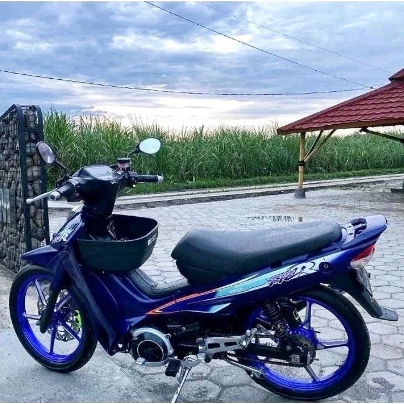 striping Lis motor Yamaha FiZ R biru 1997 1999
