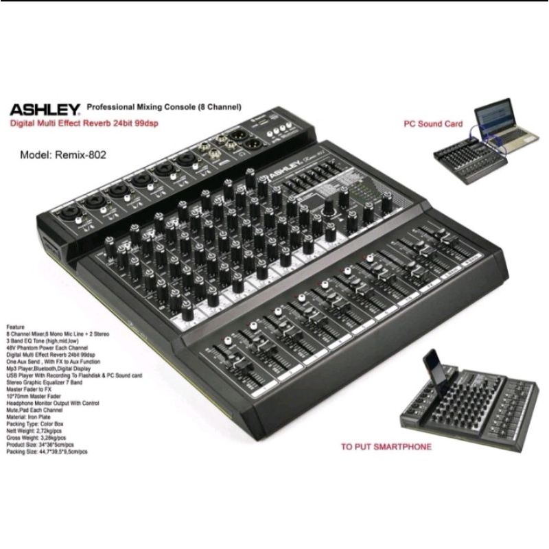 Mixer Ashley 8 Channel