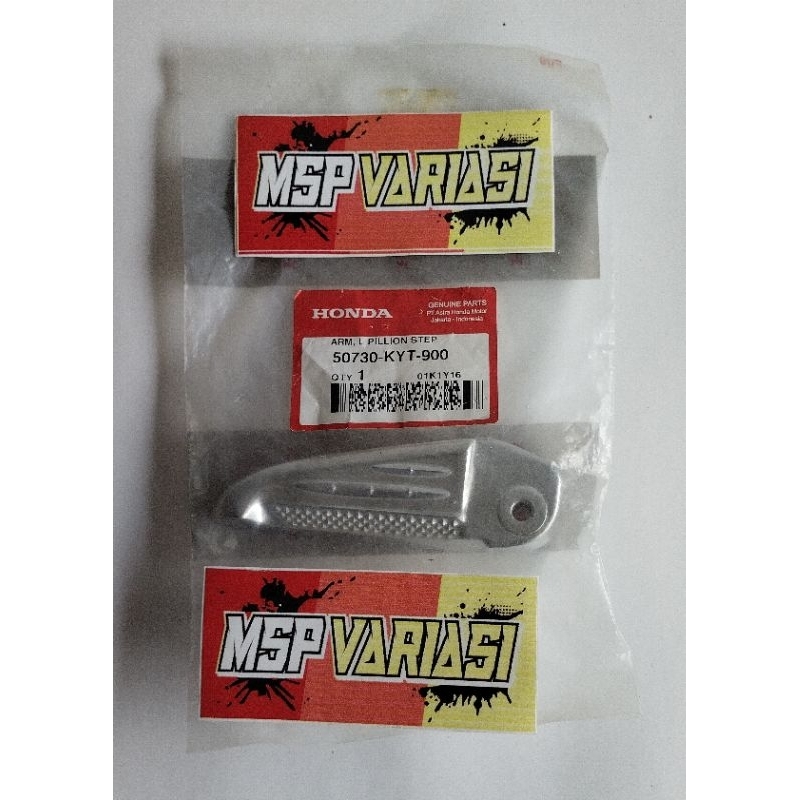 Original AHM 50730-KYT-900 Step Belakang Scoopy Karbu Kiri Besi Step Pijakan Kaki