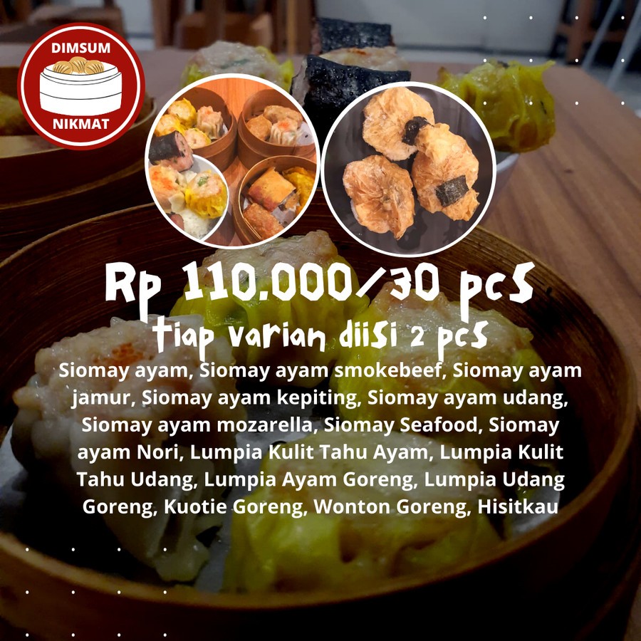 

Dimsum Nikmat - Varian Lengkap, Harga Spesial Rp 110.000