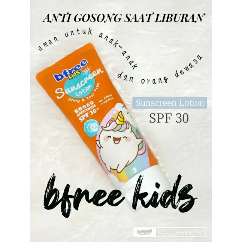 Bfree Kids Sunscreen