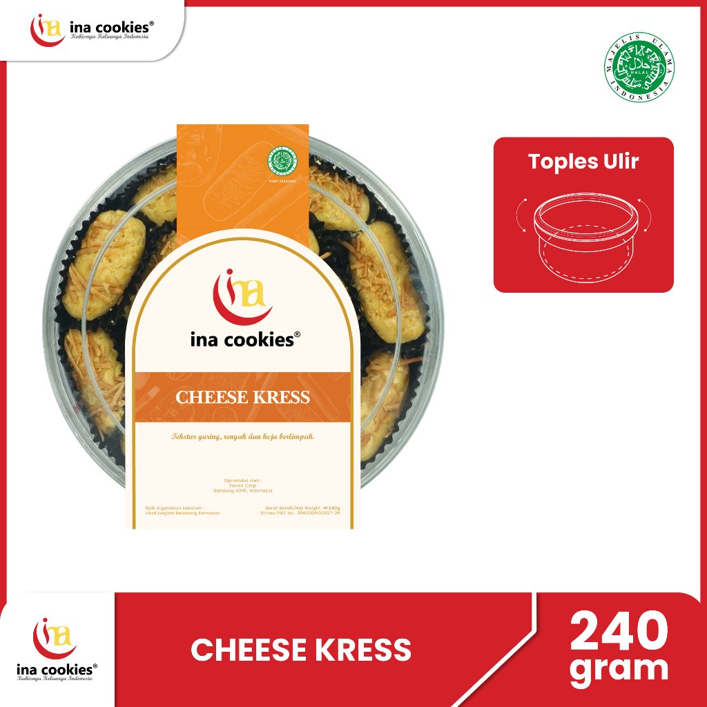 

Cheese Kress Reguler Ina Cookies Kue Lebaran