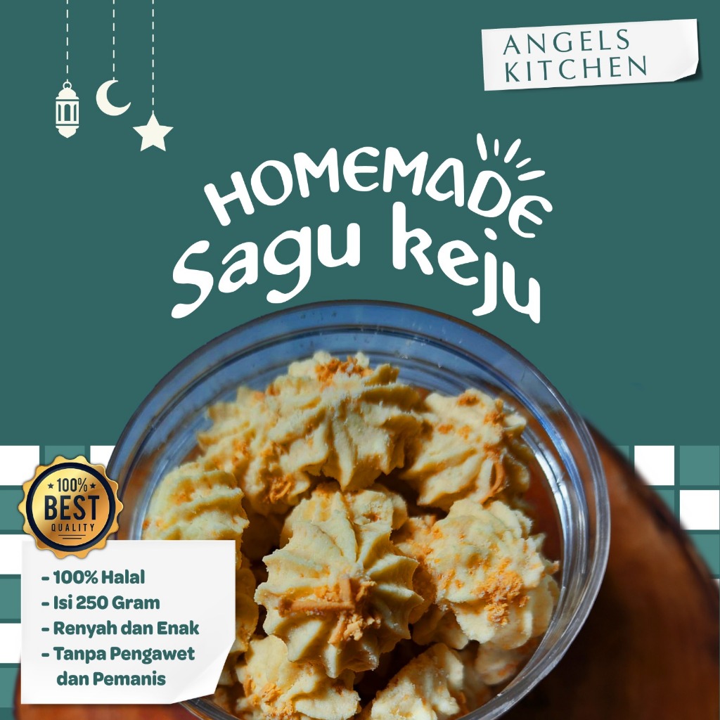 Kue Kering Sagu Keju Premium Home Made Toples 250gr Kue Lebaran Enak