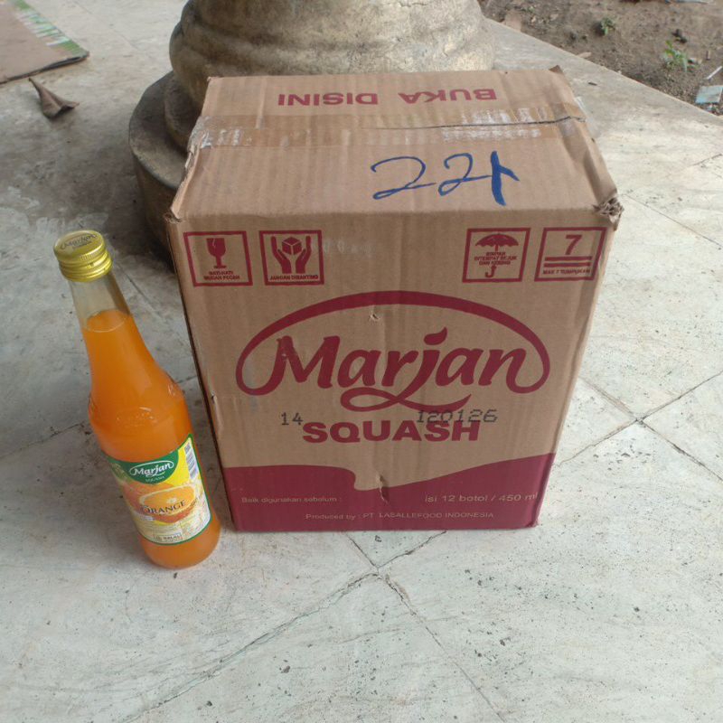 

MARJAN SQUASH ORANGE ~ 1 KOTAK = 12 BOTOL