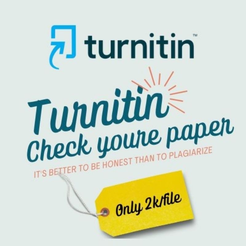 

cek Turnutin only 2k/file