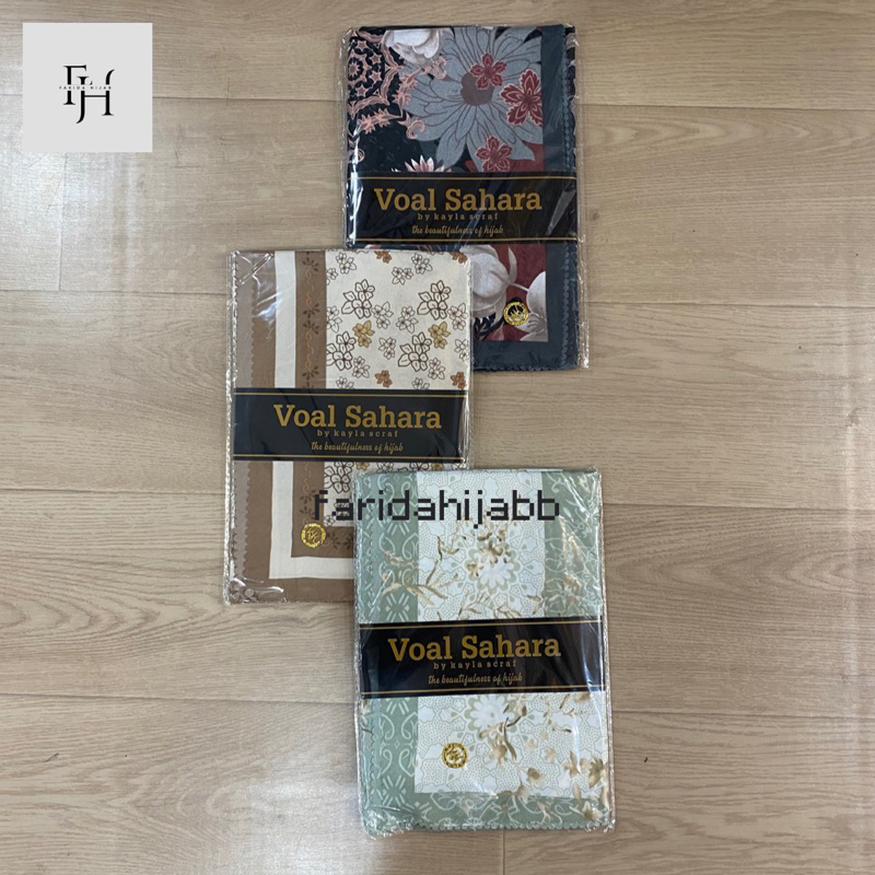 ( Paket Hemat 3pcs ) Jilbab Exlusif Kayla Scarf bahan Voal Sahara, hijab cantik, kerudung segi empat