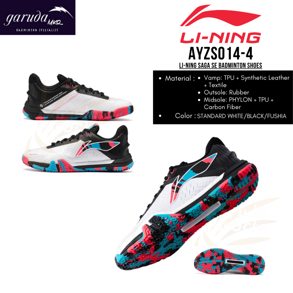 SEPATU BADMINTON LINING SAGA SE / LINING SAGA SE / AYZS014-4 / LI-NING SAGA SE BADMINTON SHOES / STA