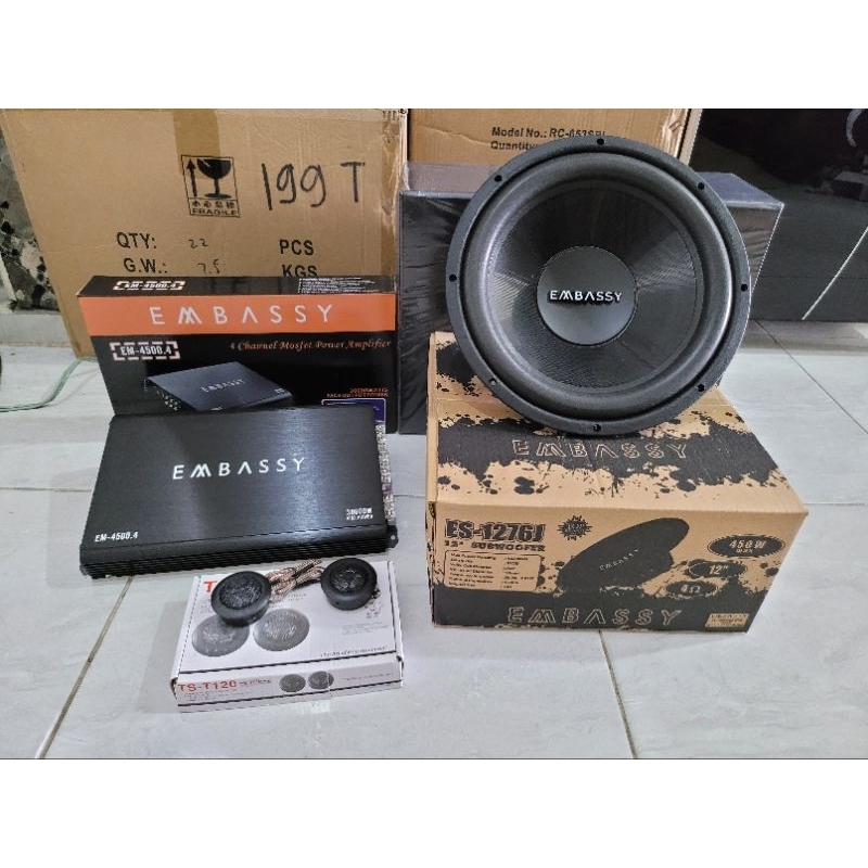 Paket Audio Mobil Embassy EM