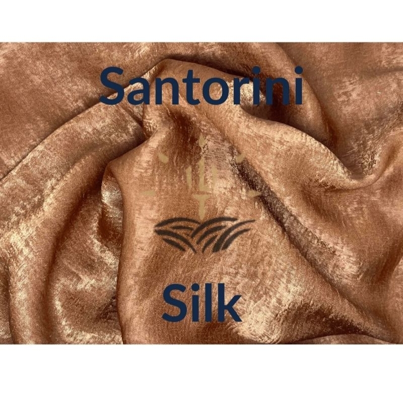Bahan Kain Polos Santorini Silk/Kain Polos Santorini Silk Premium