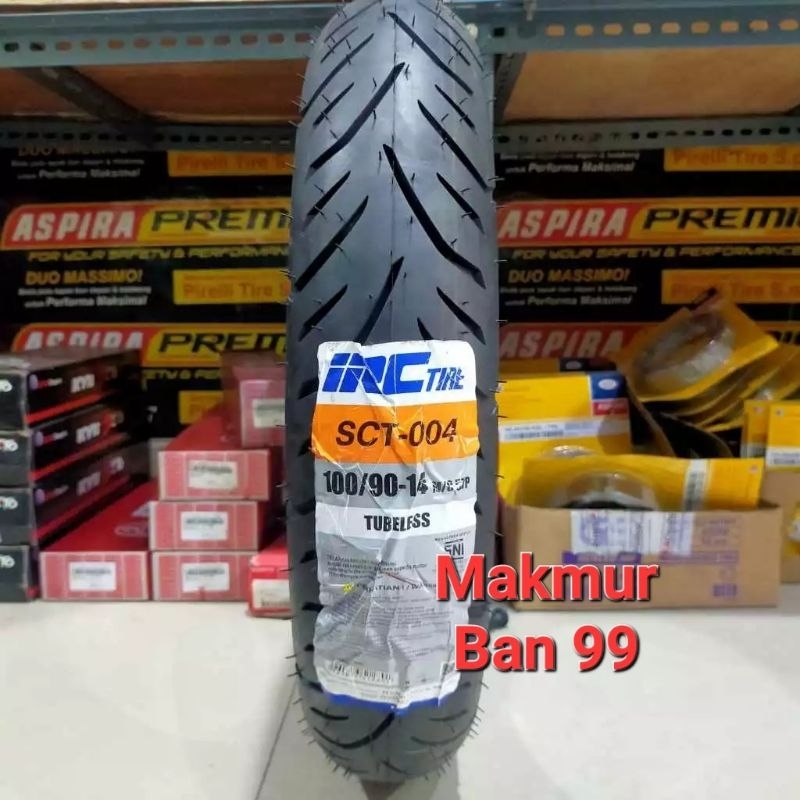 Ban Motor IRC 100/90-14 SCT004 Tubeless Ban Belakang Lexi
