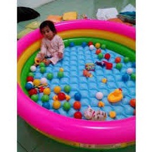 Stok Terbatas KOLAM ANAK  MANDI BOLA RENANG JUMBO MERK INTEX PELANGI MURAH