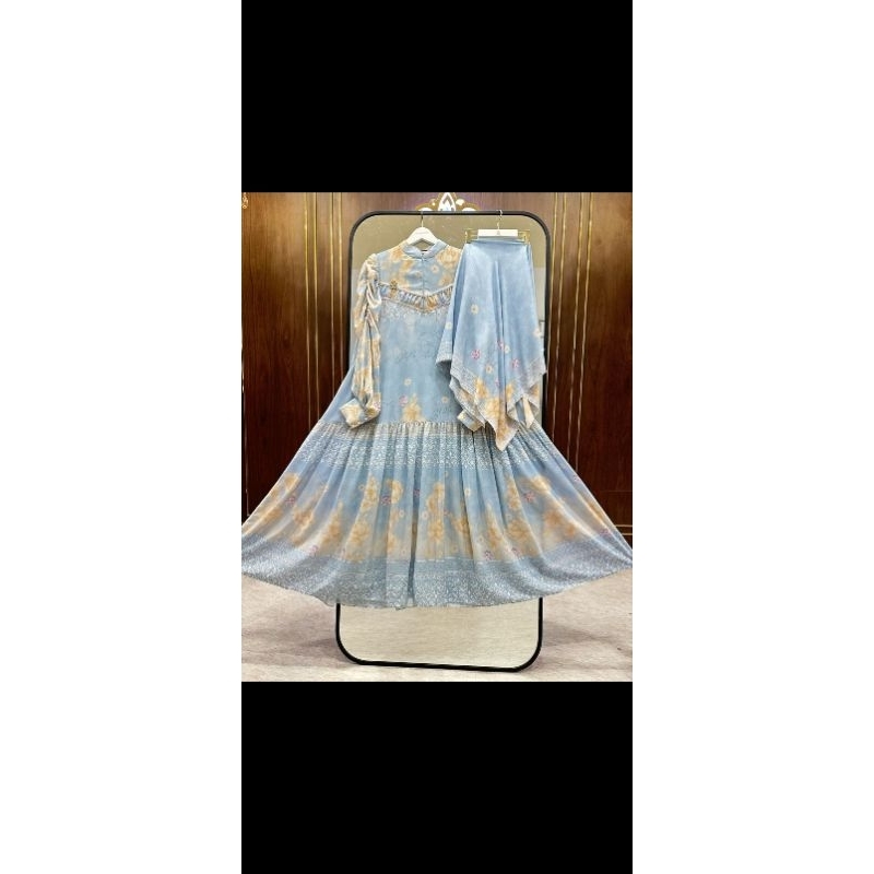 set hijab blue ice by shellasaukia ORI