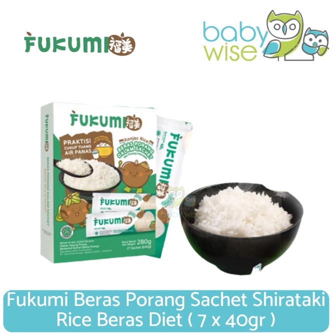 

MMF413 55 COD Fukumi Beras Porang Sachet Shirataki Rice Beras Diet 7 x 4gr