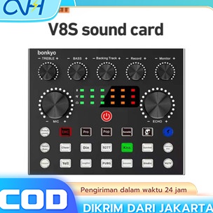 TERLARIS Ready Stock CODSoundcard Sound V 3  V8S Mixer Audio Broadcast Recording  Soundcard f998 Sou