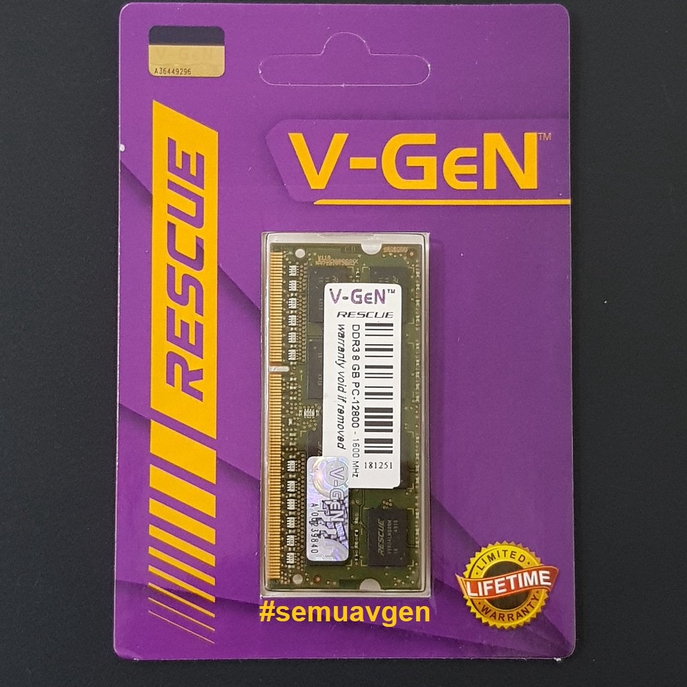 BIG SALE SODIMM DDR3 8GB PC128  16Mhz VGeN Rescue RAM DDR3L Laptop  Notebook 8 GB