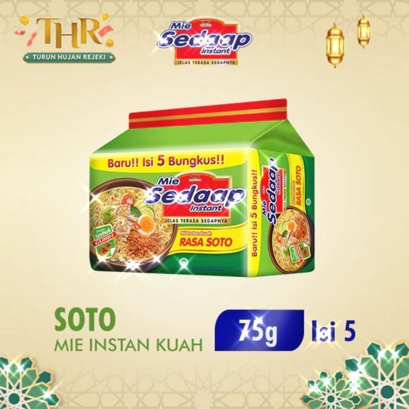 

MIE SEDAAP INSTAN SOTO ISI 5 LEBIH HEMAT