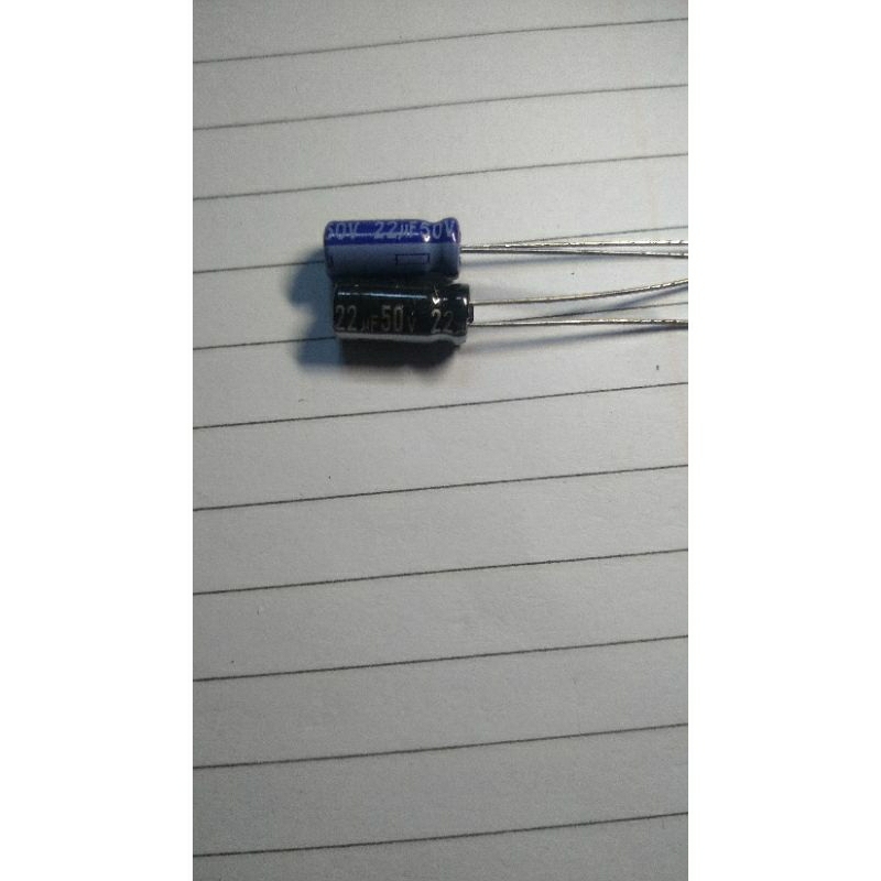 Capasitor 22 uf 50v Panasonic asli
