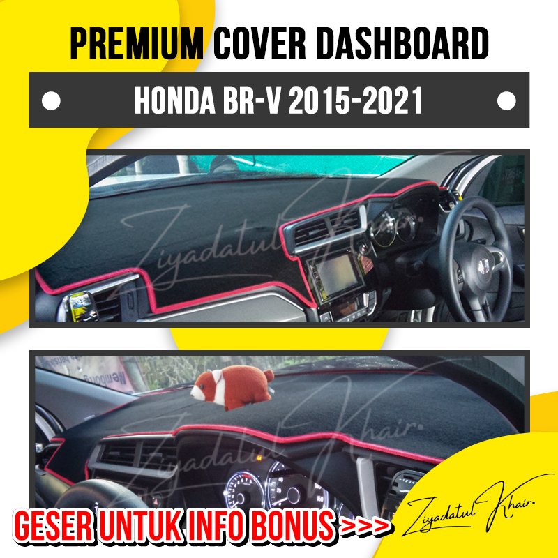 PREMIUM Cover Dashboard BRV 2015-2021 Aksesoris Alas Pelindung Dasbor Interior Mobil Honda