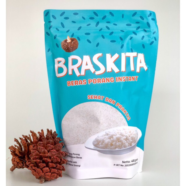 

BRASKITA Beras Porang - Beras Instan - Beras Shirataki - Konjac Rice_ Beras sehat untuk diet _beras rendah gula
