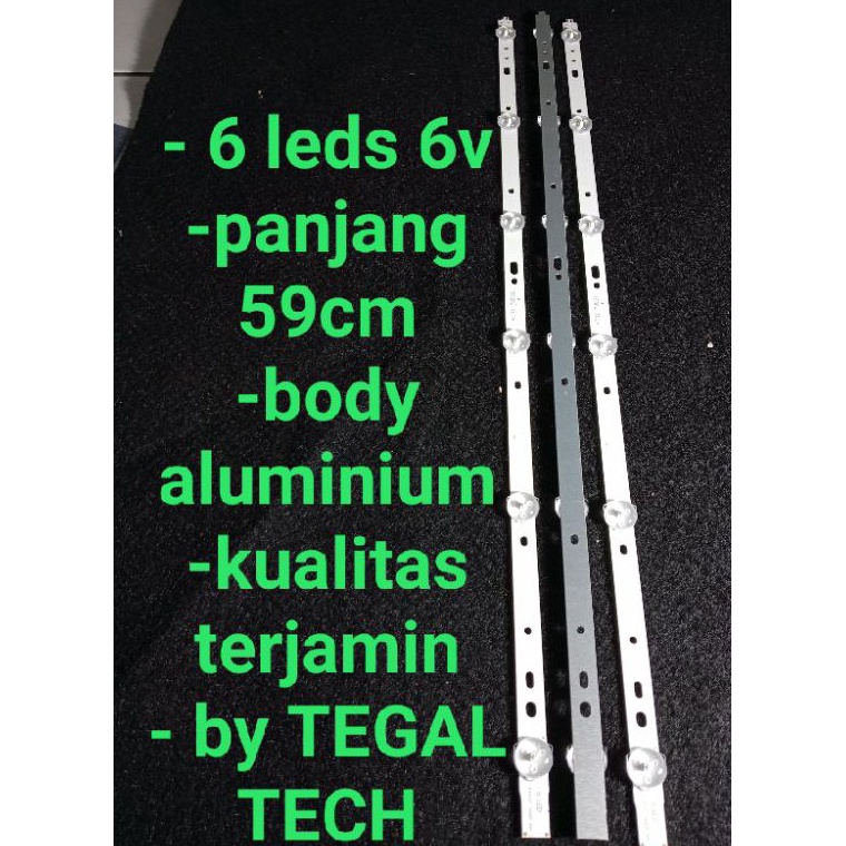 REKOMENDASI LAMPU BACKLIGHT LED TV UNIVERSAL 6LED 6V