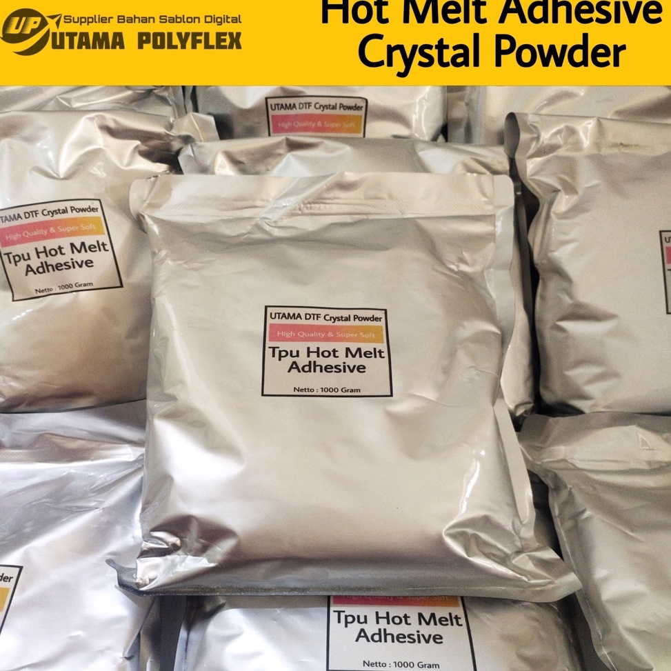 Booming TPU Hot Melt Adhesive Powder Sablon DTF  Bubuk Transfer PET