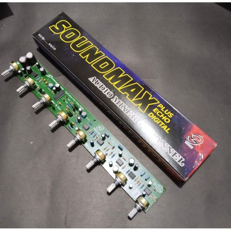 SOUNDMAX 4 Channel Audio Mixer Plus Echo Digital By Vacco