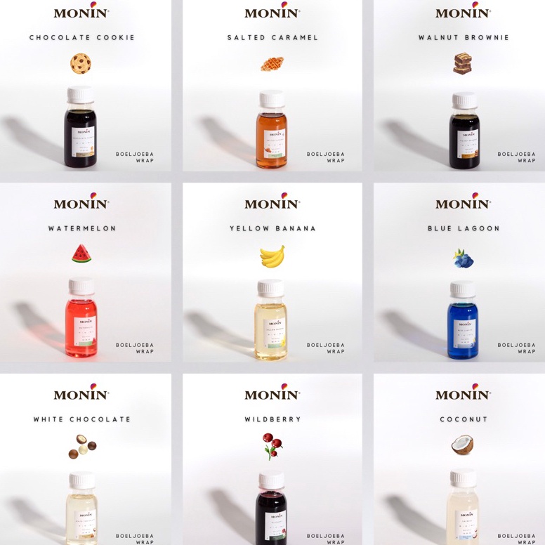 

KIG628 PALING AMPUH Monin All Varian Coffee Syrup Repack 3 5 1 g I