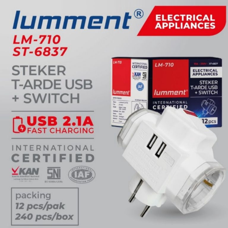 SALE TERBATAS STEKER T ARDE USB LUMMENT 6837 ST6837  T ARDE USB LUMMENT 6837 ST6837  TEE ARDE USB LU