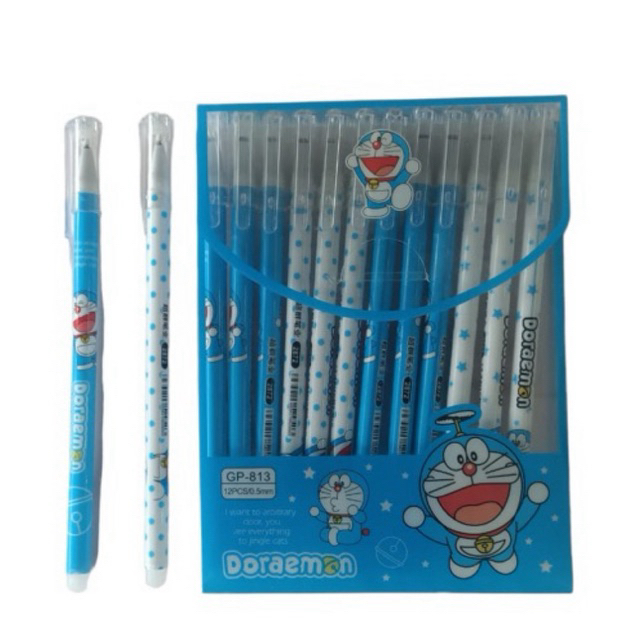 

1pc Eraser Gel Pen Doraemon/Pulpen Gel Karakter Doraemon