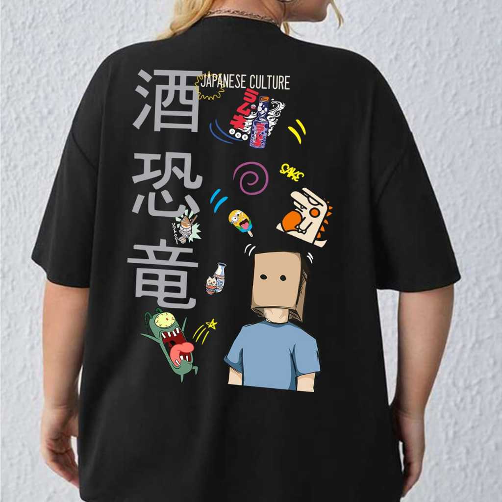 Kaos Oversize Wanita Kaos Oversize Wanita Kaos Oversize Korean Kaos Oversize Wanita Lengan 3/4 Kaos 