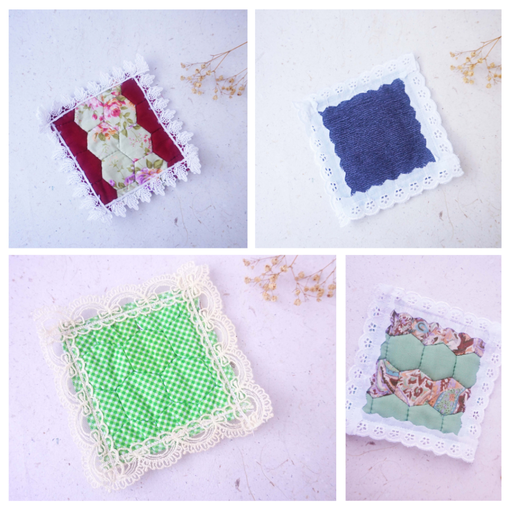 Lace Cotton Coaster - Tatakan Gelas Kain Aesthetic