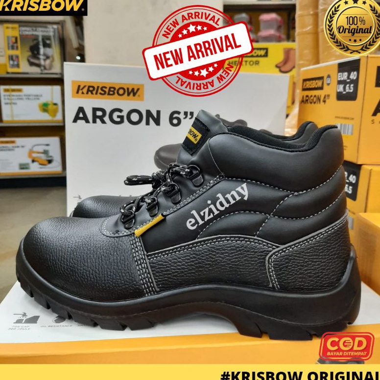 Terbaik Sepatu Safety KRISBOW ARGON 6 ORIGINAL  Safety Shoes Krisbow Argon  Sepatu KRISBOW ujung besi