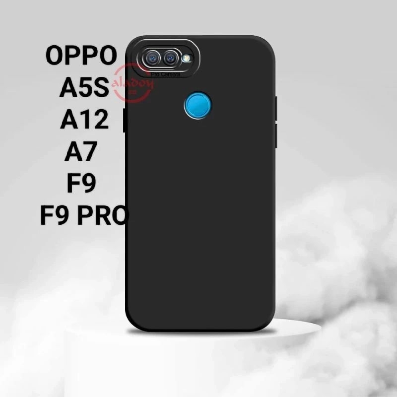SOFT CASE DOVE PRO CAMERA OPPO A5S / A12 / A7 / F9 / A11K / F9 PRO / BAHAN LENTUR FULL HITAM