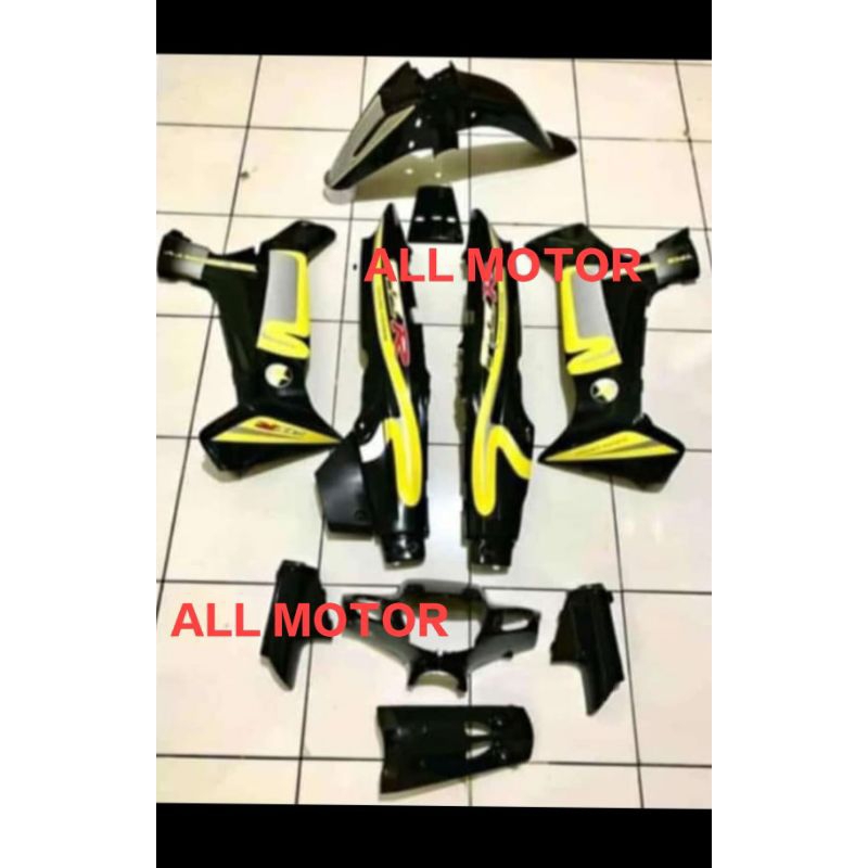 Cover Body Fizr F1zr Caltex Full Hitam Full Set Halus Cover Bodi Yamaha Fiz r