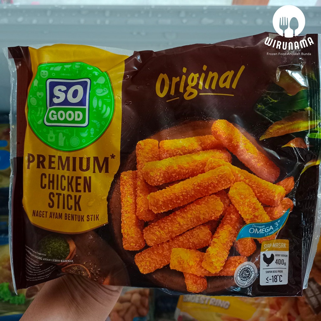 

So Good Chicken Stick Premium 400 Gram Nuget Ayam Bentuk Stik Frozen Food Yogyakarta Jogjakarta